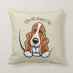 Basset Hound IAAM Throw Pillow