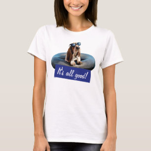 Basset Hound In Sunglasses T-Shirt