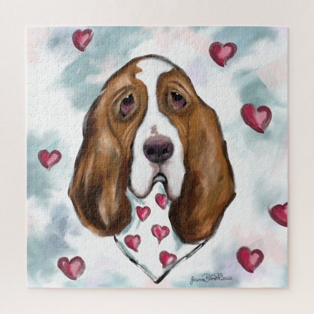 Basset Hound Jigsaw Puzzle (Vertical)