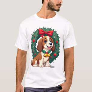 Basset Hound Jingle Bell T-Shirt