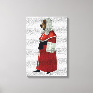 Basset Hound Judge Full Canvas Print