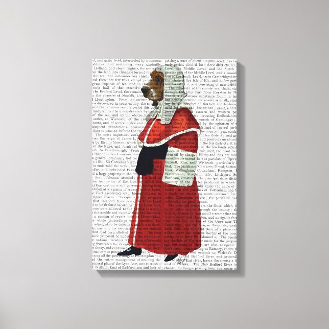 Basset Hound Judge Full Canvas Print (Front)