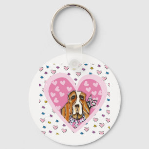 Basset Hound Keychain