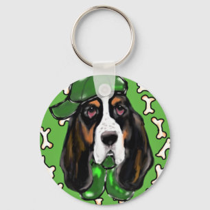 Basset Hound Keychain