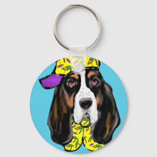 Basset Hound Keychain