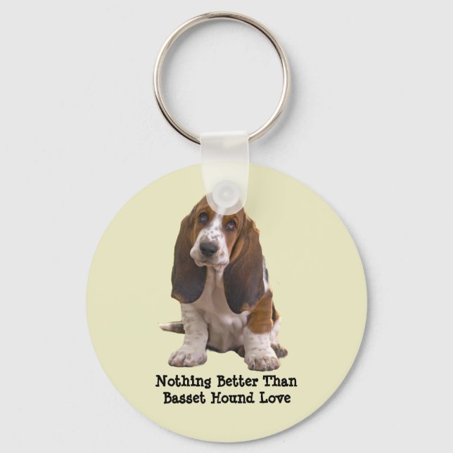 Basset Hound Keychain (Front)