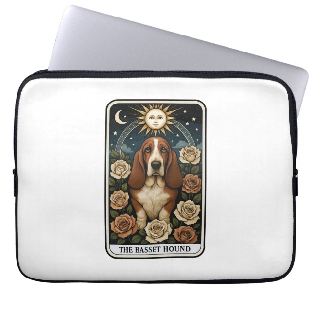Basset Hound Laptop Sleeve (Front)