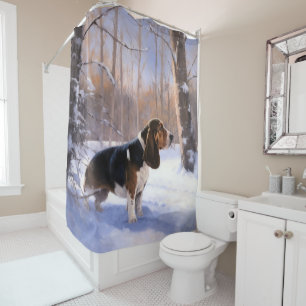 Basset Hound Let It Snow Christmas