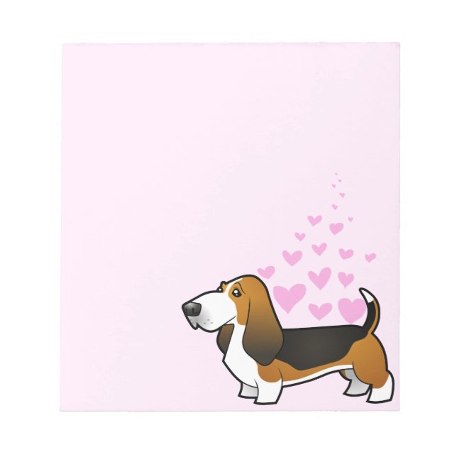 Basset Hound Love Notepad (Front)