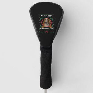 Basset Hound Merry Woofmas Christmas Dog Gift Golf Head Cover