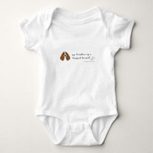 basset hound - more breeds baby bodysuit