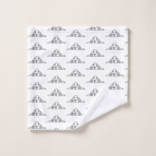 basset hound noir blanc yeux de chiot simple 