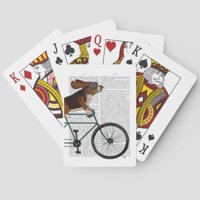 Basset Hound on Playing Cards (Back)