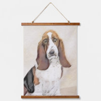 Basset Hound Painting - Cute Original Dog Art