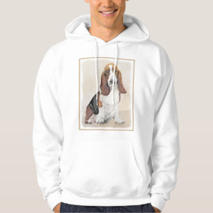 Basset Hound Painting - Cute Original Dog Art Hoodie