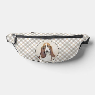 Basset Hound Peinture Tri Tri-color Cute Dog Art