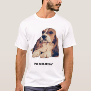 Basset Hound, Pick a Paw T-Shirt
