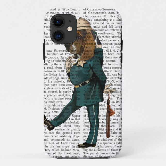 Basset Hound Policeman Case-Mate iPhone Case (Back)
