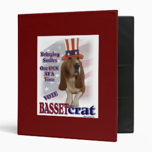 Basset Hound Political Humour Binder