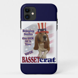 Basset Hound Political Humour iPhone 11 Case