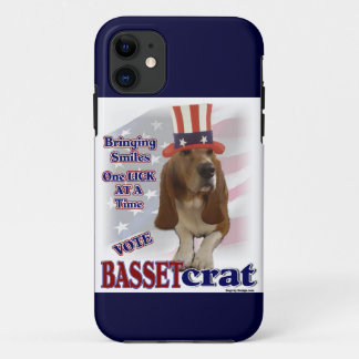 Basset Hound Political Humour iPhone 11 Case