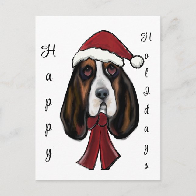 Basset Hound     Postcard (Front)