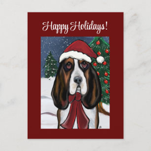 Basset Hound   Postcard