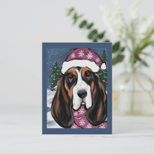 BASSET HOUND  POSTCARD
