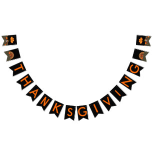 Basset Hound Pumpkin Hat Bunting Flags