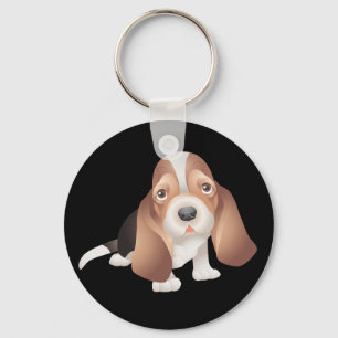 Basset Hound Puppy Dog Key chain