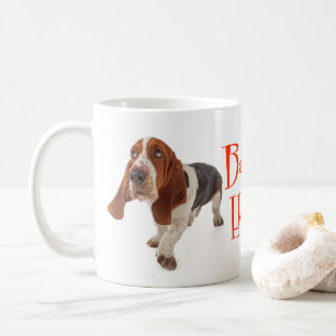 Basset Hound Puppy Dog Red Love Coffee Mug