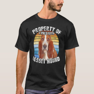 Basset Hound Retro Property Of T-Shirt
