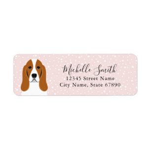 Basset Hound Return Address Labels