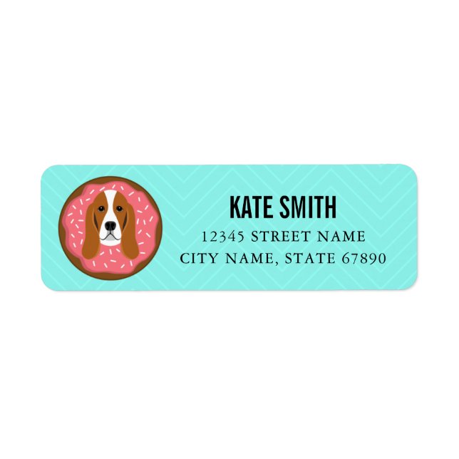 Basset Hound Return Address Labels (Front)