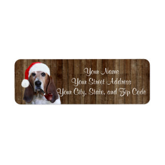 Basset Hound Santa