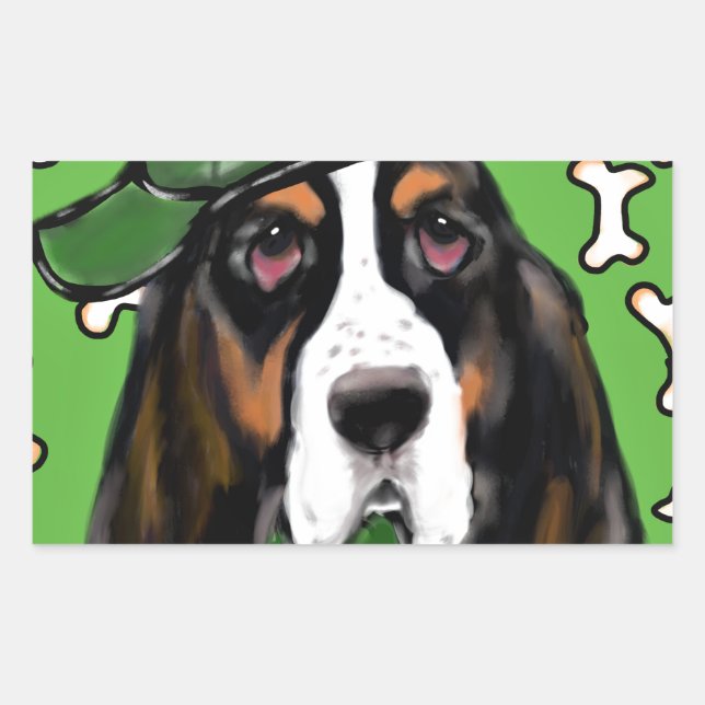 Basset Hound Sticker (Front)
