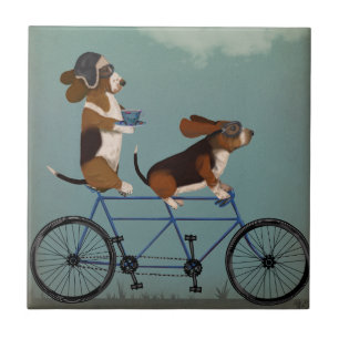 Basset Hound Tandem Tile