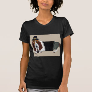 Basset Hound Thanksgiving Pilgrim T-Shirt