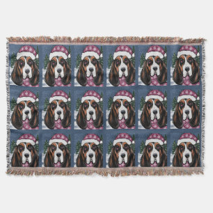 BASSET HOUND  THROW BLANKET