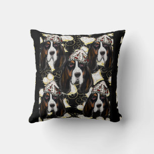 BASSET HOUND THROW PILLOW