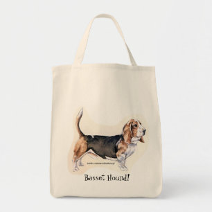 Basset Hound Tote Bag