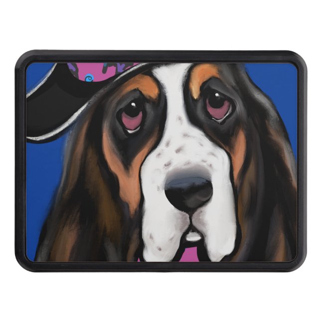 Basset Hound Trailer Hitch Cover (Front)