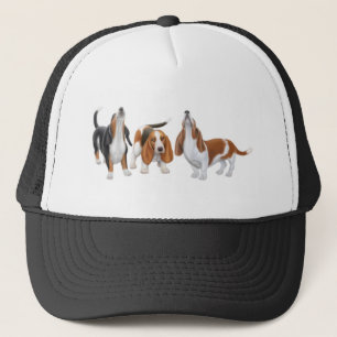 Basset Hound Trio Hat