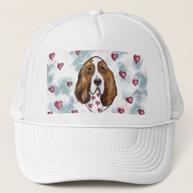 Basset Hound Trucker Hat (Front)