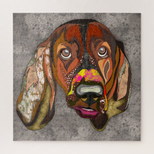 Basset Hound ugly face Jigsaw Puzzle