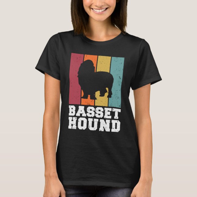 Basset Hound Vintage  1 T-Shirt (Front)