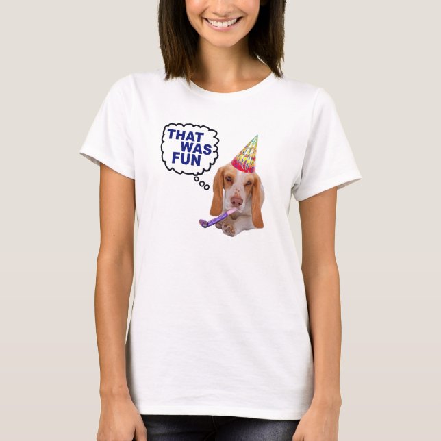 Basset - Less White T-Shirt (Front)