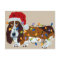 Basset Tangled In Christmas Lights