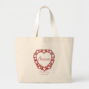 Basset True Love Large Tote Bag