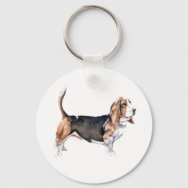 Bassett Hound keyring (Front)